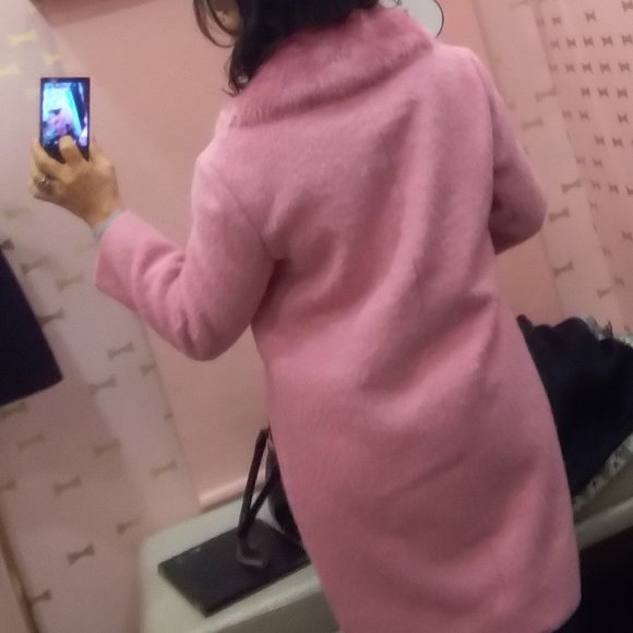 Kate Spade Faux Fur Pink Coat BRAND NEW - Picture 10 of 11
